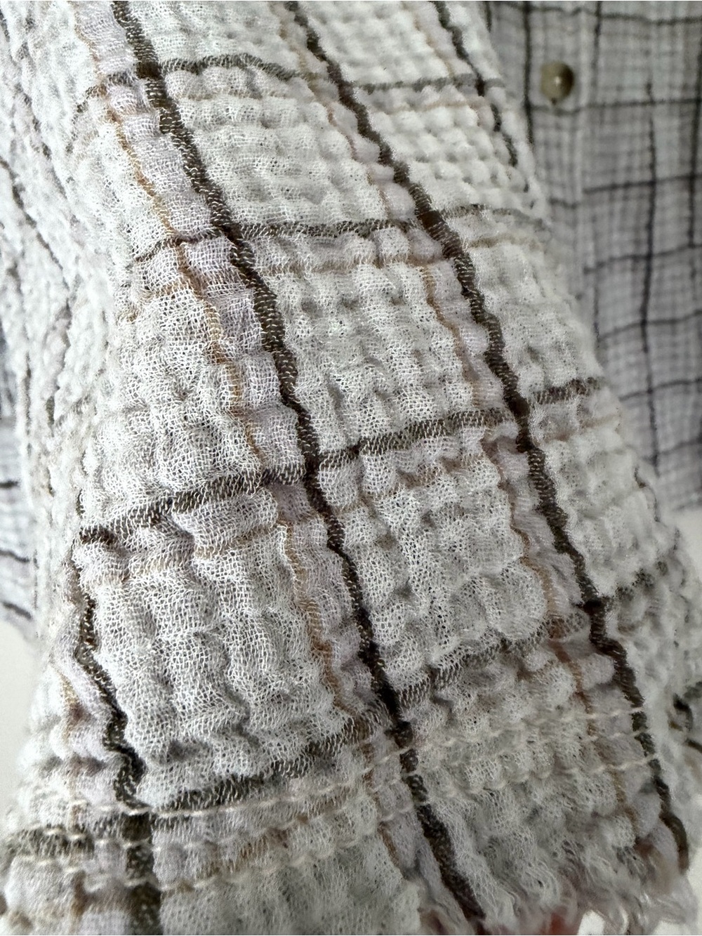 Free People Cardiff Plaid Top size M - Picture 11 of 13